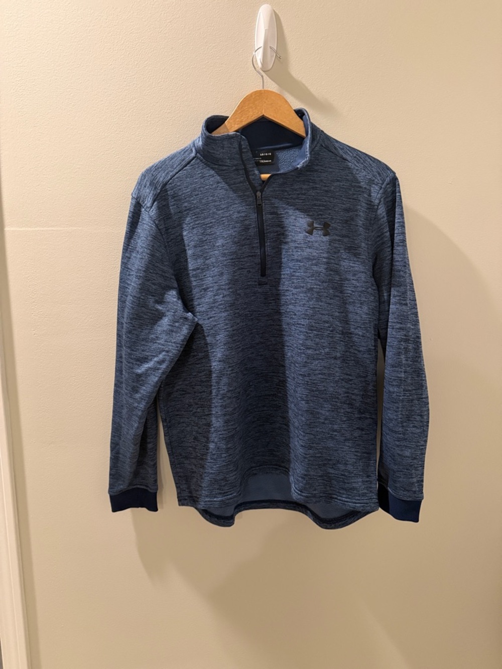 Under Armour Men's Navy Heathered 1/4 Zip Pullover